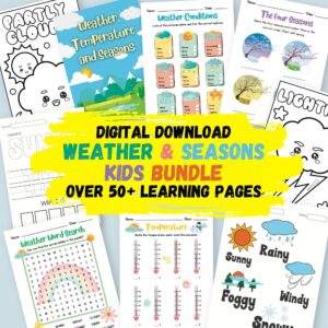 MRR Weather + Seasons Kids Learning Bundle - Over 50+ Pages